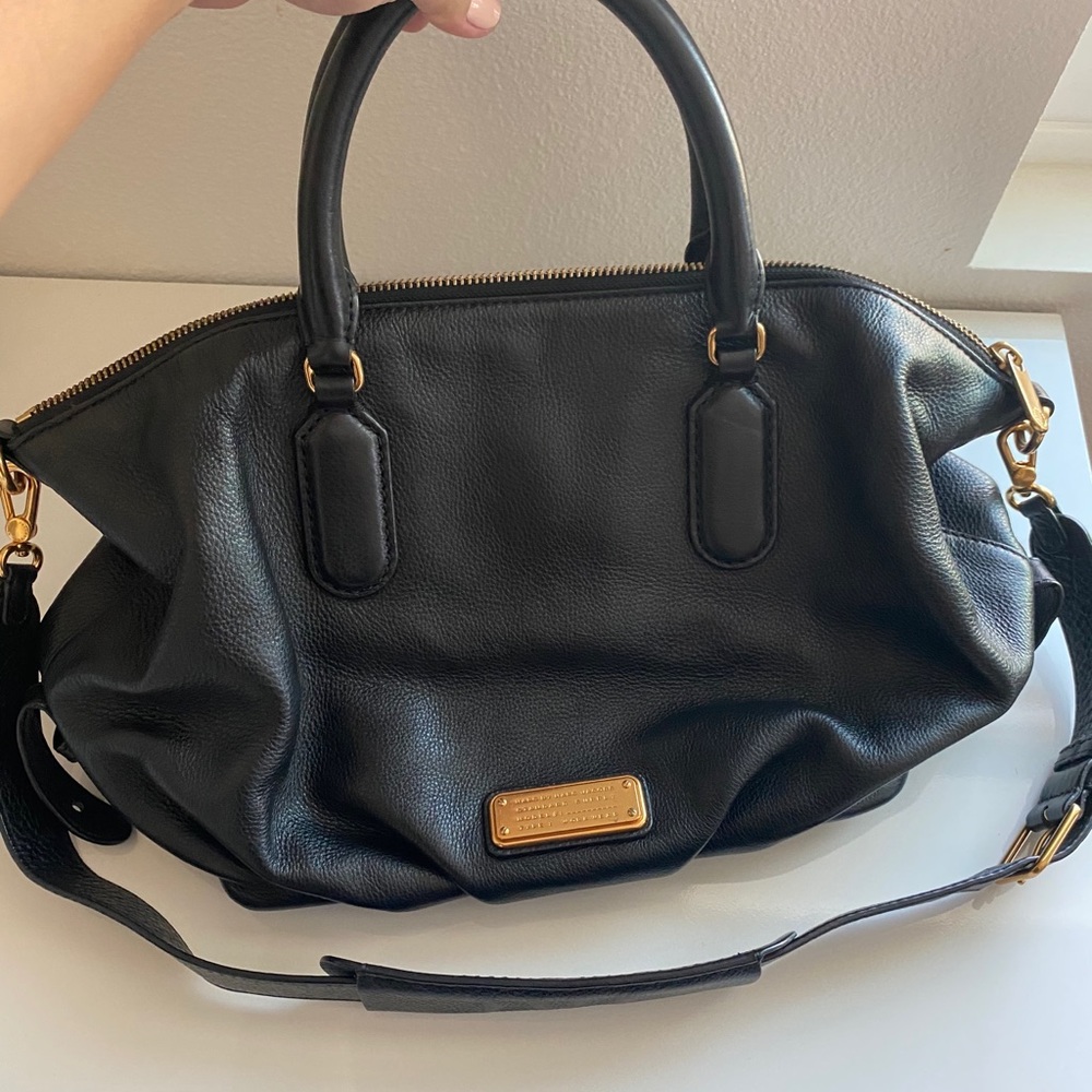 Marc Jacobs Top Handle Legend Black Leather Hobo